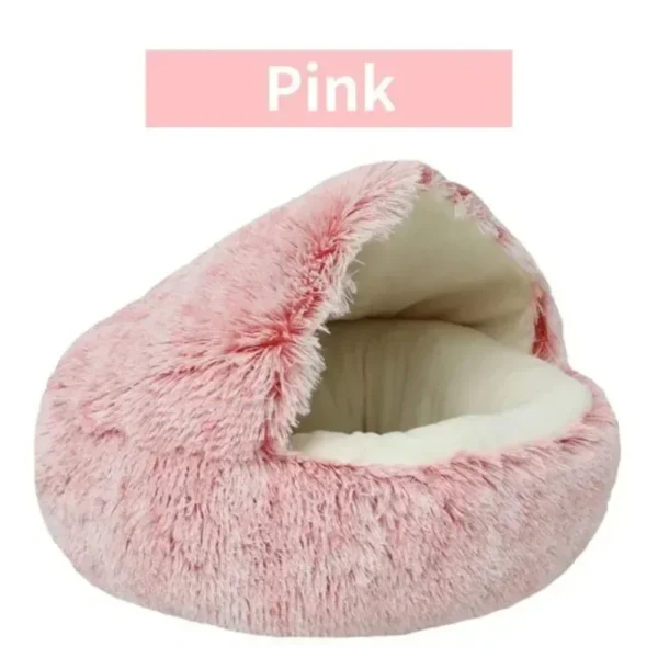 Cat Cushion Semi Enclosed - Pet Sleep Bags Soft Plush 2 in 1 - Image 8