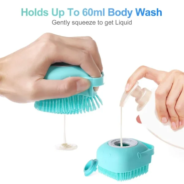 Pet Shampoo Brush - Grooming Scrubber for Bathing - Image 3