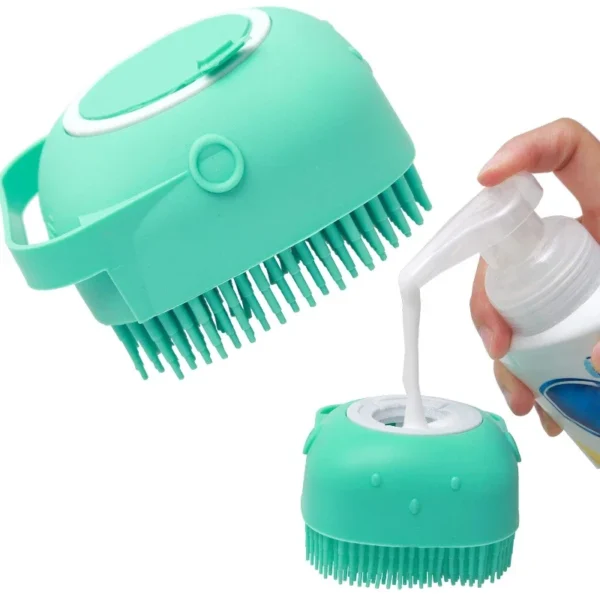 Pet Shampoo Brush - Grooming Scrubber for Bathing