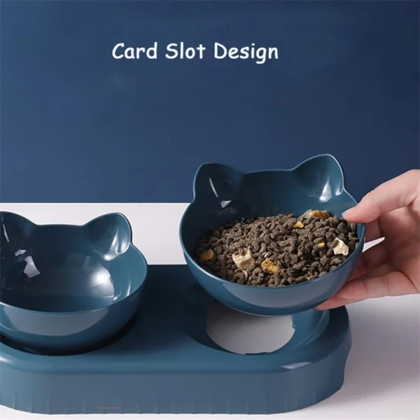 Pet Feeder - 2-in-1 Double Bowls with Automatic Drinking Bottle - Image 4