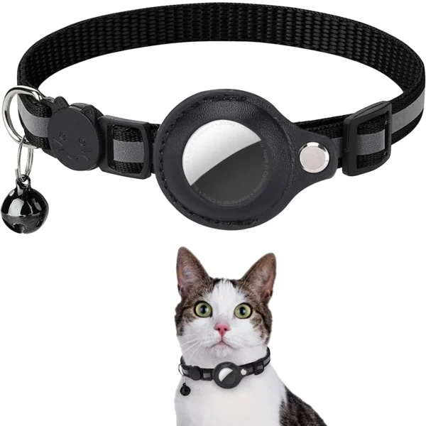 Cat AirTag Holder Collar - Adjustable Kitten Collar Waterproof