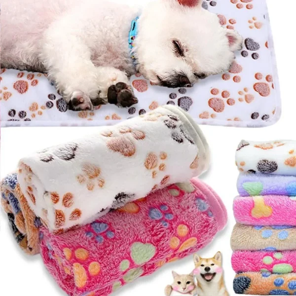 Soft Fluffy Pet Blanket Warm and Comfortable Blanket for Cats and Dogs