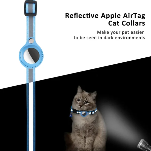 Cat AirTag Holder Collar - Adjustable Kitten Collar Waterproof - Image 6