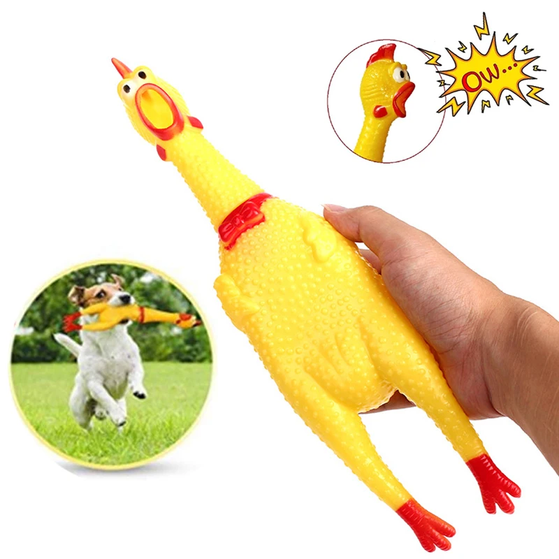 Pets Dog Squeak Toys Screaming Chicken Squeeze Sound